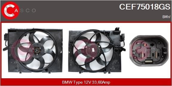 Casco CEF75018GS Electric Motor, radiator fan CEF75018GS