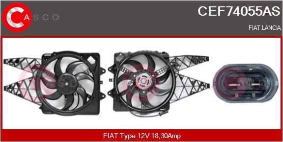 Casco CEF74055AS Electric Motor, radiator fan CEF74055AS