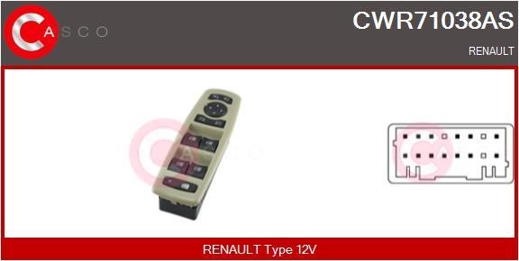 Casco CWR71038AS Window regulator button block CWR71038AS