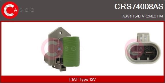 Casco CRS74008AS Pre-resistor, electro motor radiator fan CRS74008AS