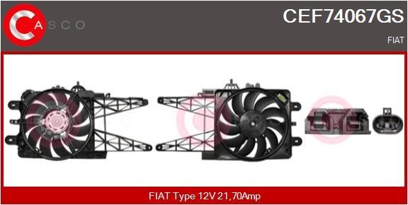 Casco CEF74067GS Electric Motor, radiator fan CEF74067GS