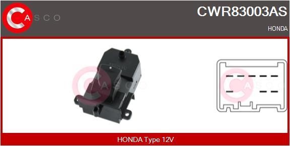 Electric window switch Honda Civic: CWR83003AS Casco Power window button