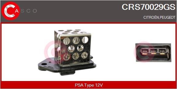 Casco CRS70029GS Pre-resistor, electro motor radiator fan CRS70029GS