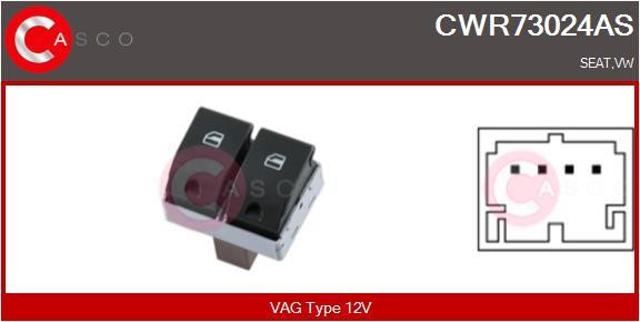 Casco CWR73024AS Window regulator button block CWR73024AS