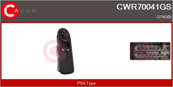 Casco CWR70041GS Power window button CWR70041GS