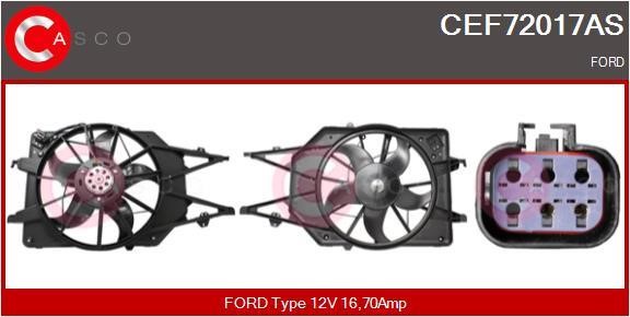Casco CEF72017AS Electric Motor, radiator fan CEF72017AS