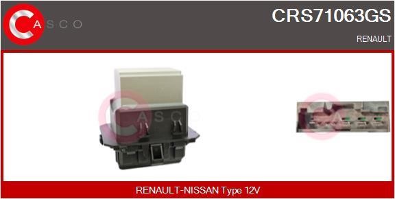 Casco CRS71063GS Resistor, interior blower CRS71063GS