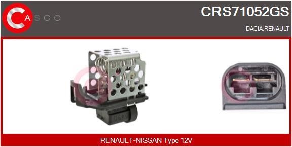 Casco CRS71052GS Pre-resistor, electro motor radiator fan CRS71052GS