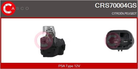 Casco CRS70004GS Pre-resistor, electro motor radiator fan CRS70004GS