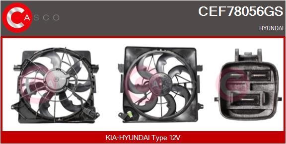 Casco CEF78056GS Electric Motor, radiator fan CEF78056GS