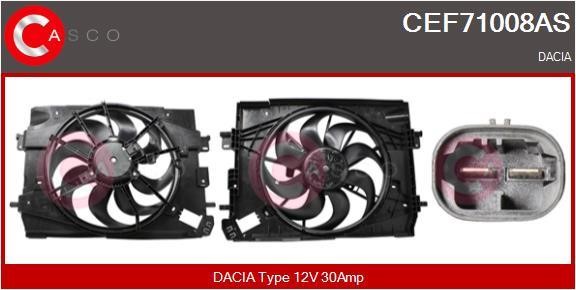 Casco CEF71008AS Electric Motor, radiator fan CEF71008AS