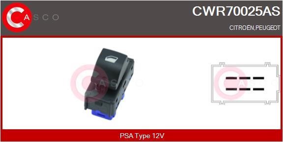 Casco CWR70025AS Power window button CWR70025AS