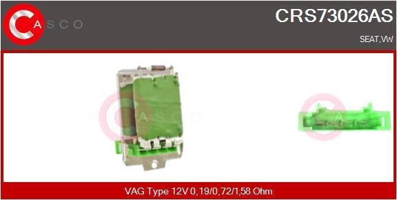 Casco CRS73026AS Resistor, interior blower CRS73026AS