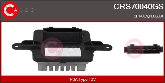 Casco CRS70040GS Resistor, interior blower CRS70040GS