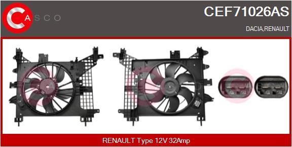 Casco CEF71026AS Electric Motor, radiator fan CEF71026AS
