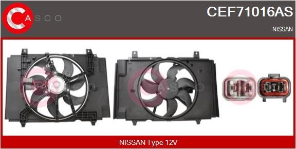 Casco CEF71016AS Electric Motor, radiator fan CEF71016AS