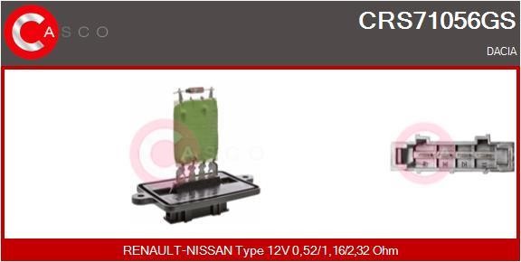 Casco CRS71056GS Resistor, interior blower CRS71056GS