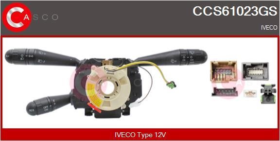 Windshield wiper switch Iveco Daily: CCS61023GS Casco Steering Column Switch