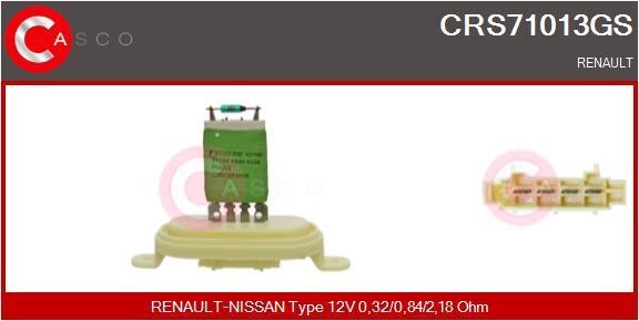 Casco CRS71013GS Resistor, interior blower CRS71013GS