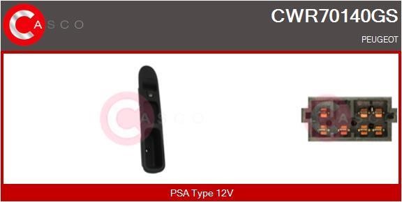 Casco CWR70140GS Power window button CWR70140GS