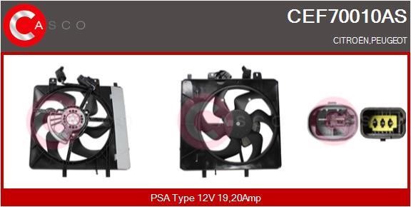 Casco CEF70010AS Electric Motor, radiator fan CEF70010AS