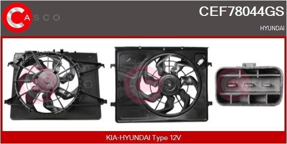 Casco CEF78044GS Electric Motor, radiator fan CEF78044GS