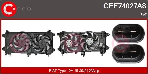 Casco CEF74027AS Electric Motor, radiator fan CEF74027AS