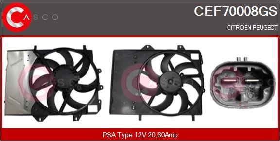 Casco CEF70008GS Electric Motor, radiator fan CEF70008GS