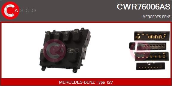 CWR76006AS Casco Window regulator button block