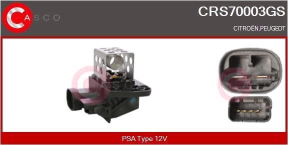 Casco CRS70003GS Pre-resistor, electro motor radiator fan CRS70003GS