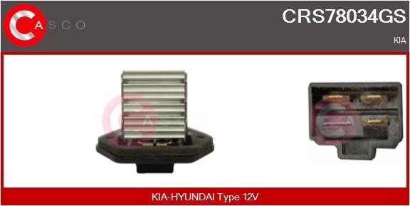 Casco CRS78034GS Resistor, interior blower CRS78034GS