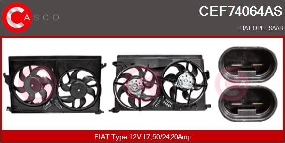 Casco CEF74064AS Electric Motor, radiator fan CEF74064AS