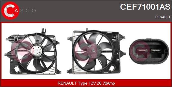 Casco CEF71001AS Electric Motor, radiator fan CEF71001AS