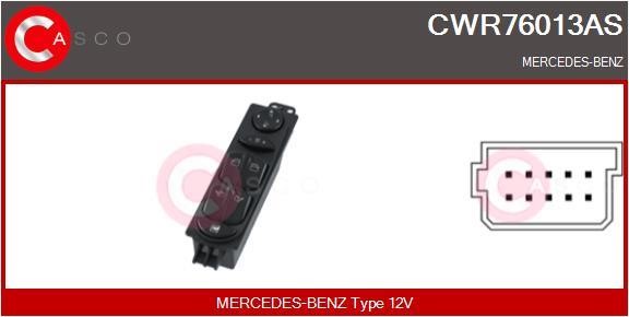 CWR76013AS Casco Window regulator button block
