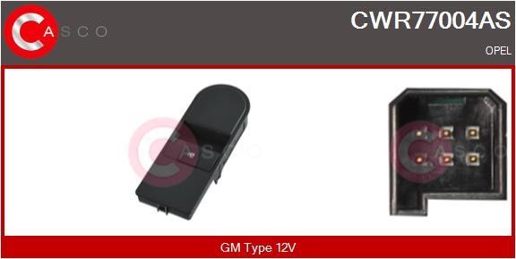Window control switch Opel Astra H GTC: CWR77004AS Casco Power window button