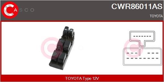 CWR86011AS Casco Window regulator button block