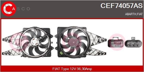 Casco CEF74057AS Electric Motor, radiator fan CEF74057AS
