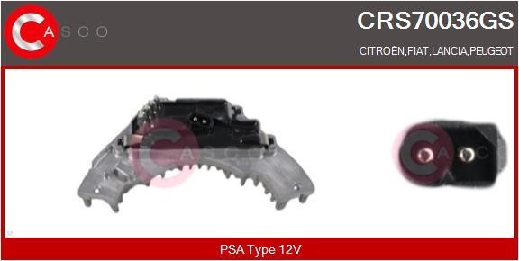 Casco CRS70036GS Resistor, interior blower CRS70036GS