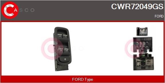 Casco CWR72049GS Window regulator button block CWR72049GS