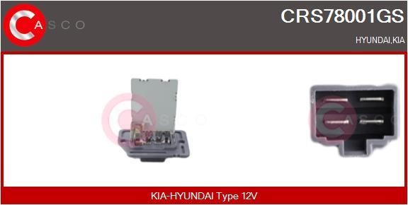Casco CRS78001GS Resistor, interior blower CRS78001GS