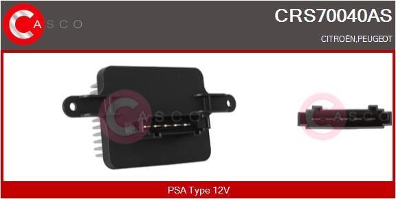 Casco CRS70040AS Resistor, interior blower CRS70040AS