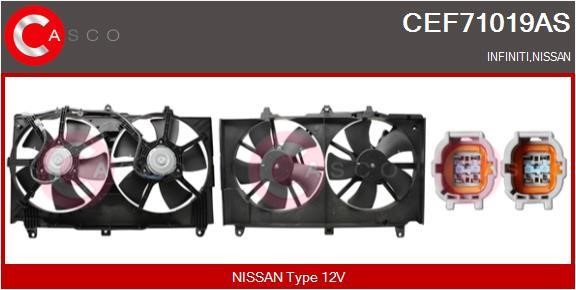 Casco CEF71019AS Electric Motor, radiator fan CEF71019AS