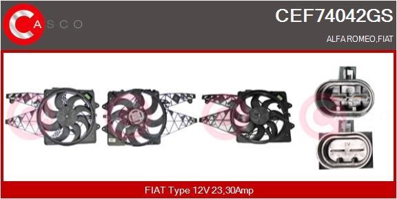 Casco CEF74042GS Electric Motor, radiator fan CEF74042GS