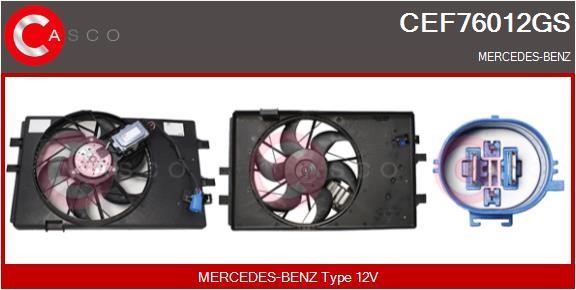 Casco CEF76012GS Electric Motor, radiator fan CEF76012GS