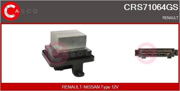 Casco CRS71064GS Resistor, interior blower CRS71064GS