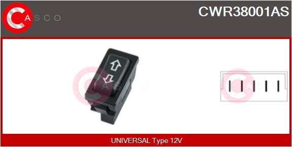 CWR38001AS Casco Power window button