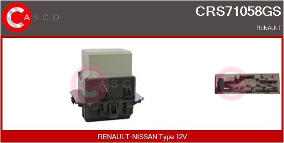 Casco CRS71058GS Resistor, interior blower CRS71058GS