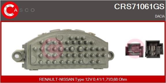 Casco CRS71061GS Resistor, interior blower CRS71061GS