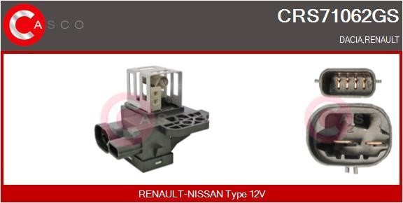 Casco CRS71062GS Pre-resistor, electro motor radiator fan CRS71062GS