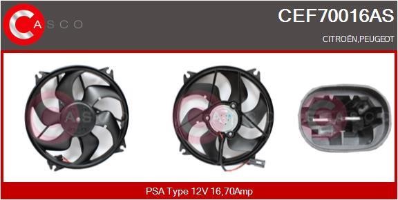 Casco CEF70016AS Electric Motor, radiator fan CEF70016AS